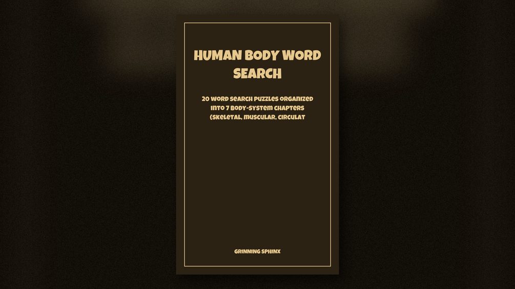Human Body Word Search — preview